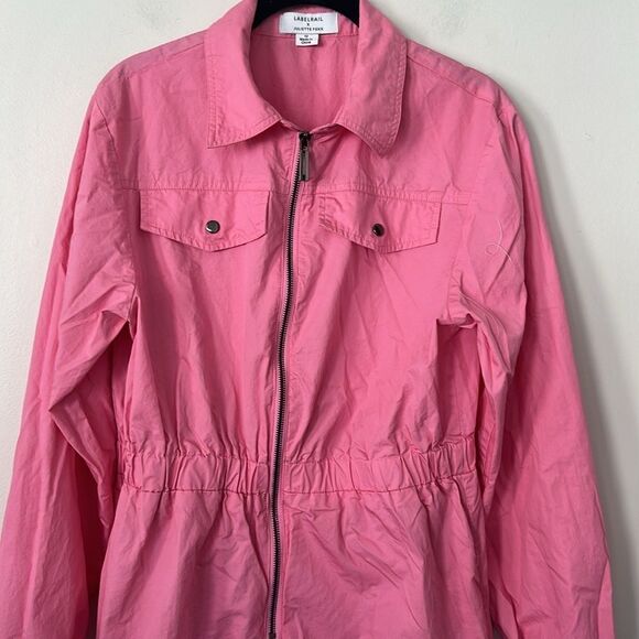 Labelrail x Juliette Foxx organza zip-through boilersuit in pink 12 - Picture 3 of 9